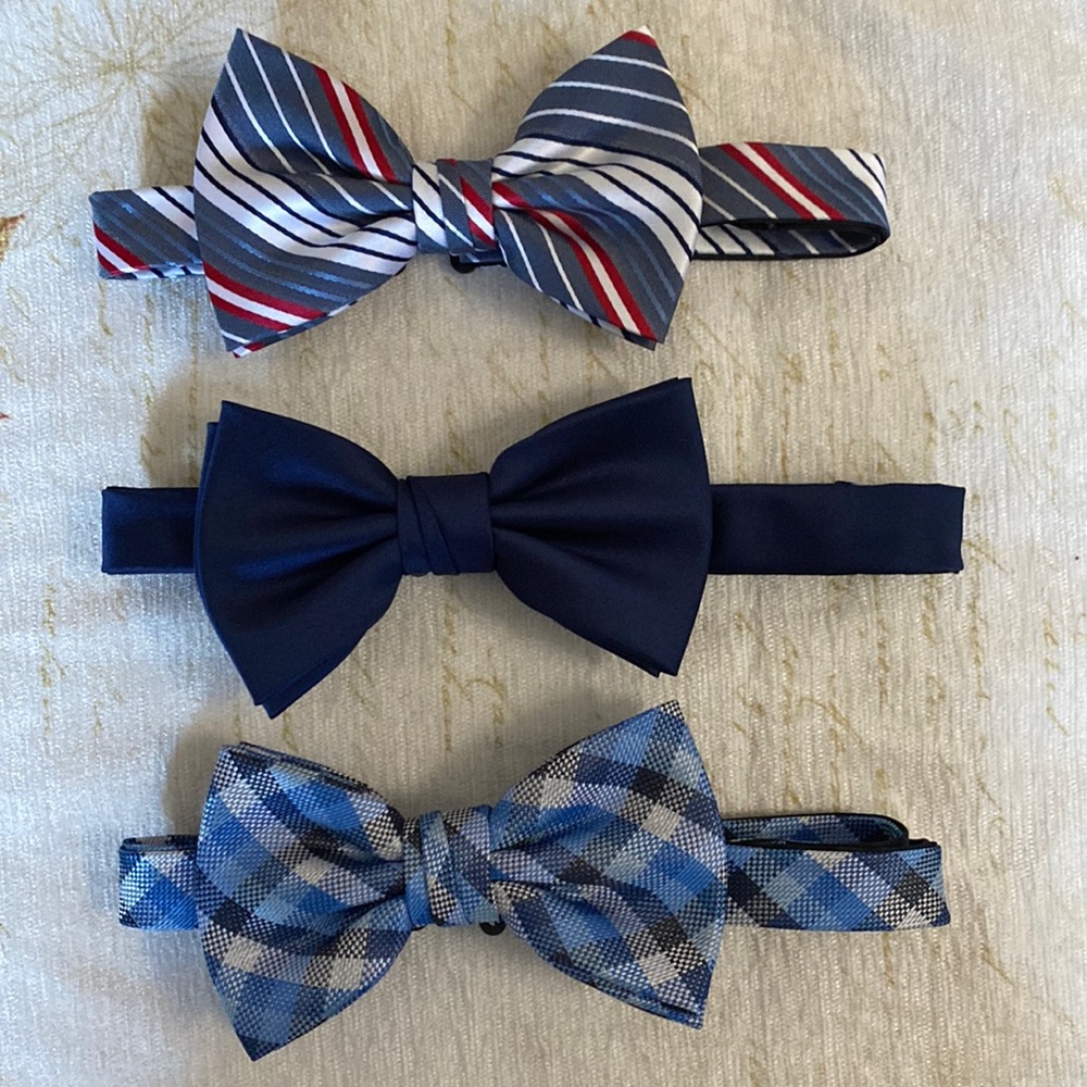 Men’s Bow Ties (set of 3) -All adjustable